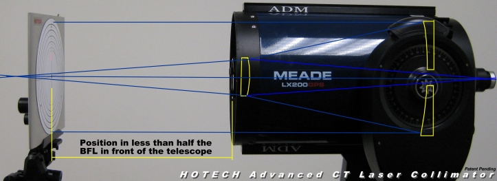 HOTECH Advanced CT Laser Collimator For Schmidt Cassegrain Telescopes 